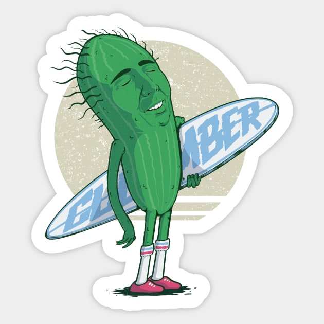 Cucumber Cage Sticker by MeFO